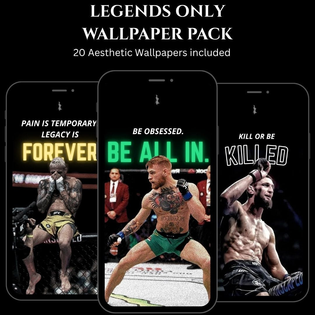 UFC Legends Only - Aesthetic Wallpaper Pack