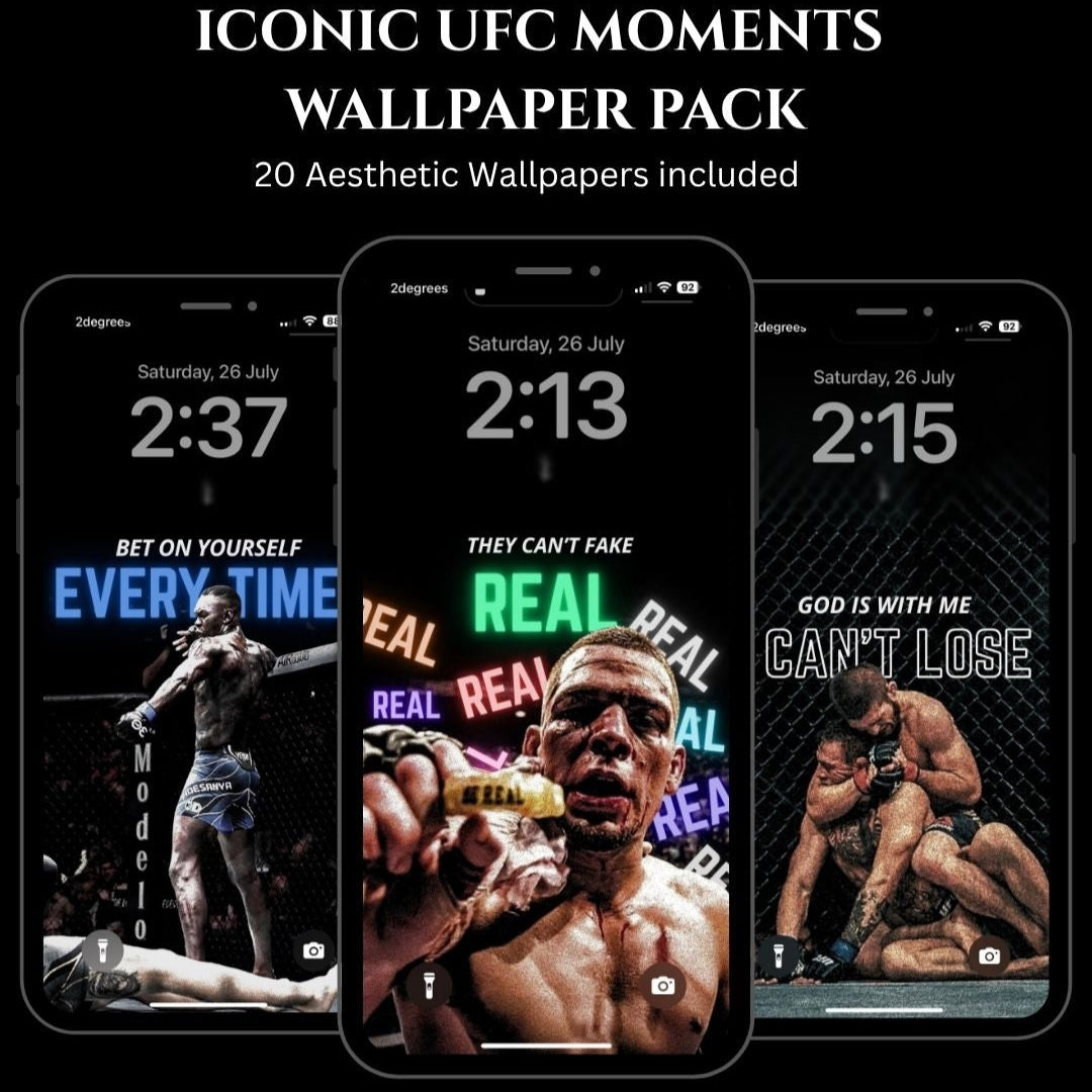 UFC Iconic Moments - Aesthetic Wallpaper Pack