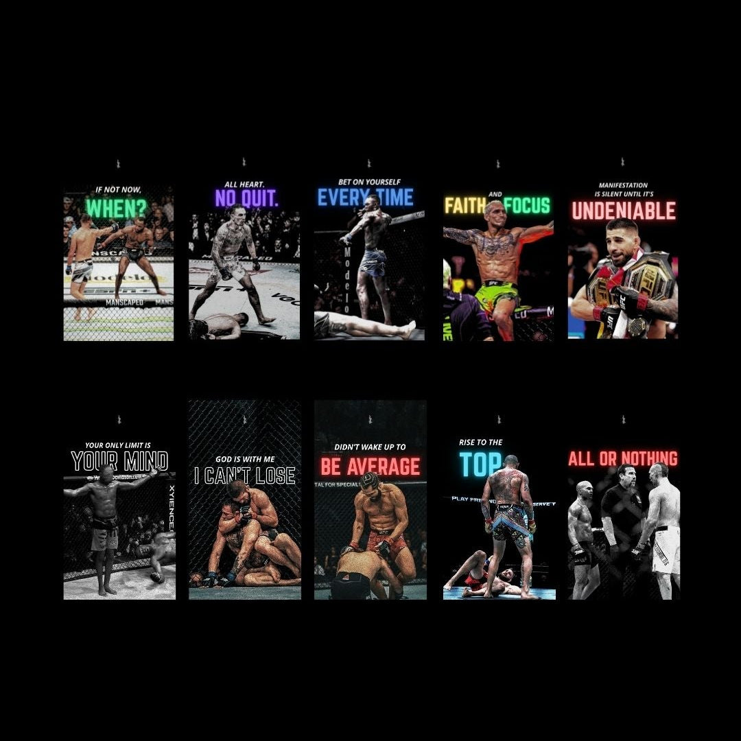 UFC Iconic Moments - Aesthetic Wallpaper Pack