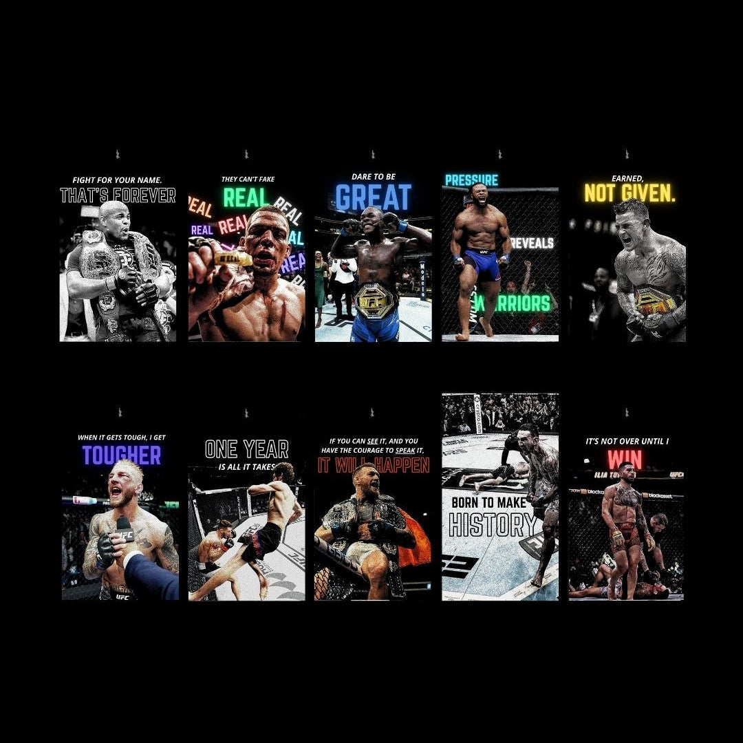 UFC Iconic Moments - Aesthetic Wallpaper Pack