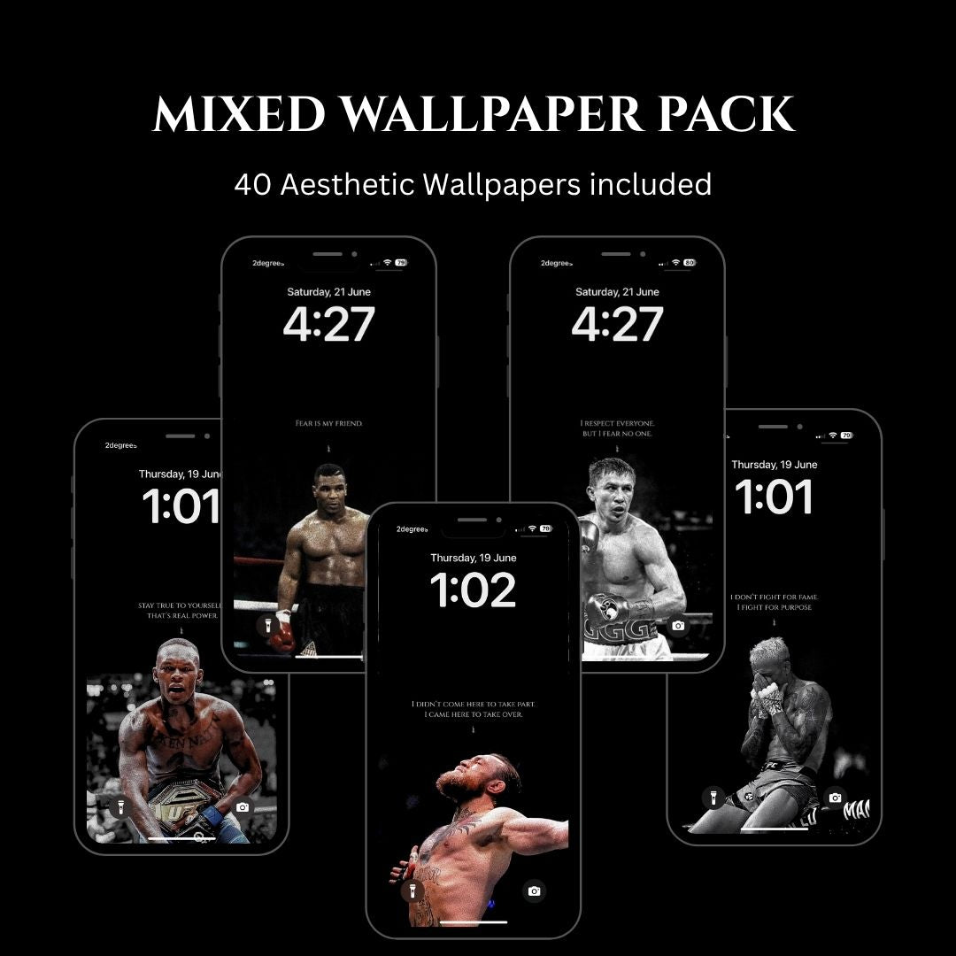 Mixed Icons - Boxing & UFC Aesthetic Wallpaper Pack
